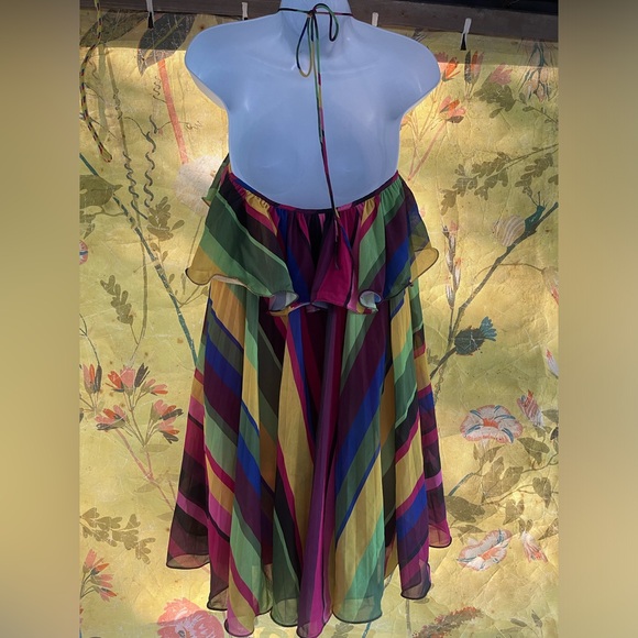 AMUR Sevyn Mini Halter Dress Size 8 $398 - Picture 7 of 9